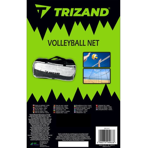 Volleyball- och badmintonnät 9,5x1 m med rep och väska