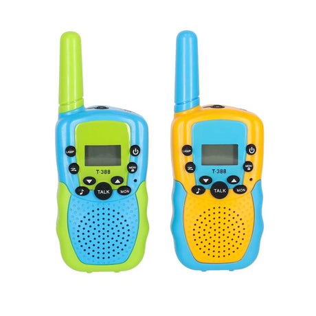 Walkie talkie-set för barn 2-pack i plast, varierande färger