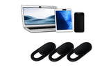 Webbkameraskydd med slide-funktion 3-pack svart för laptop/mobil/surfplatta
