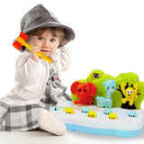 Whack-a-Mole hammarspelet med djur, poängdisplay, ljus/ljud, 28,5 cm
