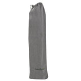 XXL dubbelhängmatta 200x150 cm med träbalk 100 cm 250 kg grå