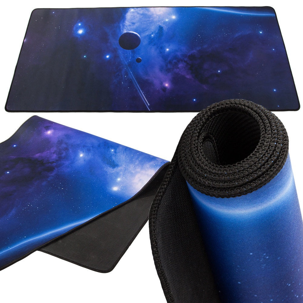 XXL musmatta 90x40 cm kosmiskt stjärnmotiv halkfri vattenavvisande