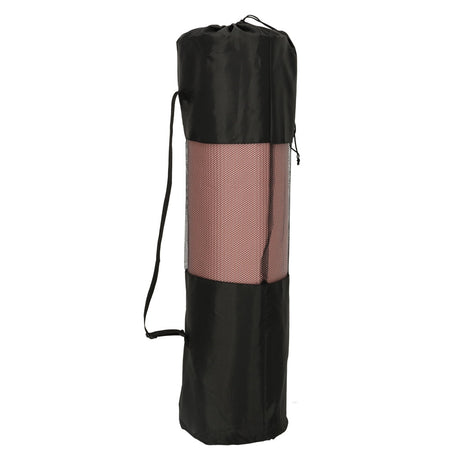 Yogamatta/träningsmatta 185x83x1,5 cm halkfri med bärväska rosa
