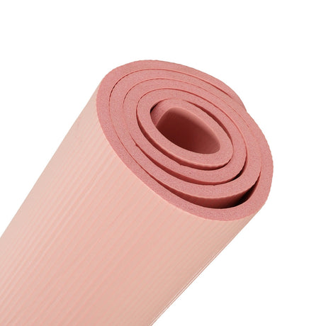 Yogamatta/träningsmatta 185x83x1,5 cm halkfri med bärväska rosa