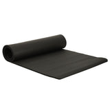 Yogamatta träningsmatta 185x83x1,5 cm halkfri med bärväska svart