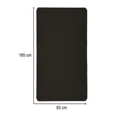 Yogamatta träningsmatta 185x83x1,5 cm halkfri med bärväska svart