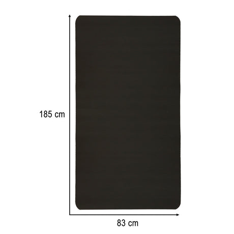 Yogamatta träningsmatta 185x83x1,5 cm halkfri med bärväska svart
