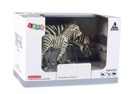 Zebrafigurer 2-pack plast, vuxen & unge, 12 cm, från 3 år