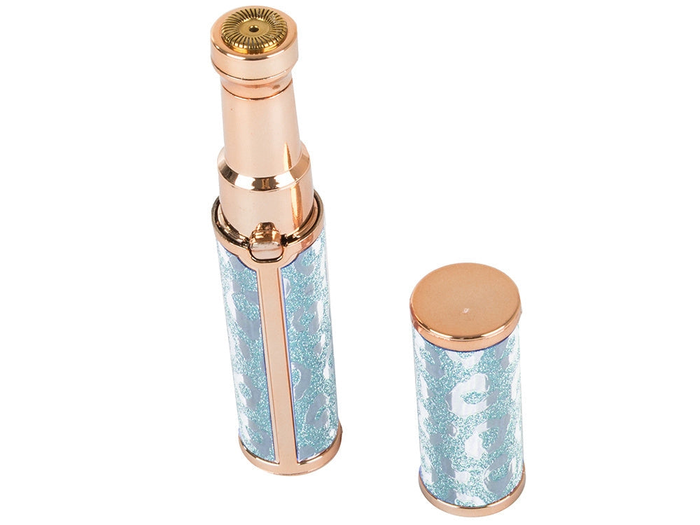 Ögonbrynstrimmer med LED USB-uppladdningsbar blå 12,5 cm