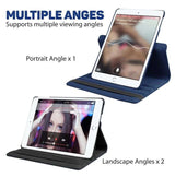 iPad-fodral 360° roterbart svart för iPad Air 1/2 & iPad 9,7 Gen5/6