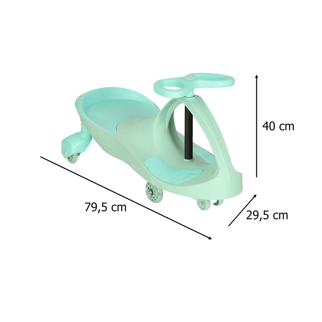 Åkbil Gravity Car med LED-hjul, gummihjul, max 80 kg