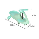 Åkbil Gravity Car med LED-hjul, gummihjul, max 80 kg