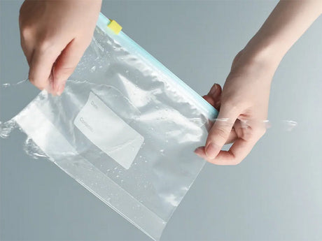 Återanvändbara förvaringspåsar med zip 600 ml 20-pack PE