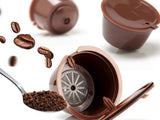 Återanvändbara kaffekapslar för Dolce Gusto 3-pack + måttkopp/borste