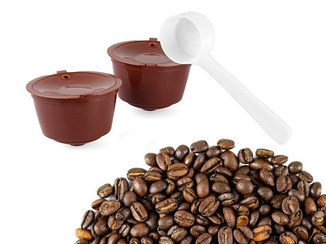 Återanvändbara kaffekapslar för Dolce Gusto 3-pack + måttkopp/borste