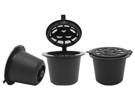 Återanvändbara kaffekapslar för Nespresso 5-pack med måttkopp/borste