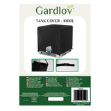Överdrag för IBC 1000L tank 120x100x115 cm svart UV- och vattentåligt
