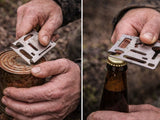 Överlevnadskit 35 delar med låsbar case svart 17x5x5 cm