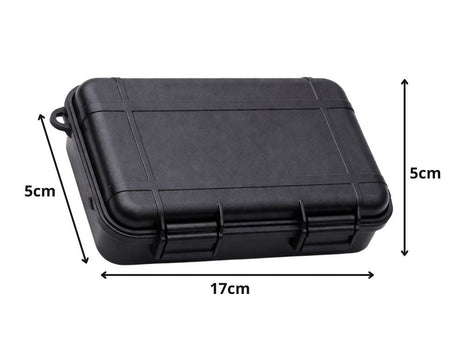 Överlevnadskit 35 delar med låsbar case svart 17x5x5 cm