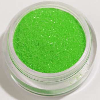 Nagelglitter - Finkornigt - Neon ljusgrön - 8ml - Glitter