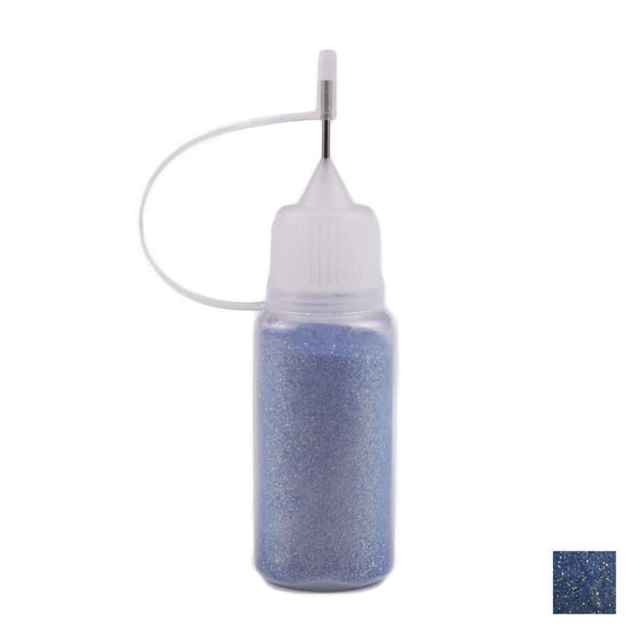 Nagelglitter - Mermaid i puff flaska - Mellanblå - 10ml -Glitter