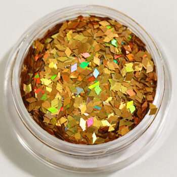 Nagelglitter - Rhombus/Diamonds - Guld - 8ml - Glitter