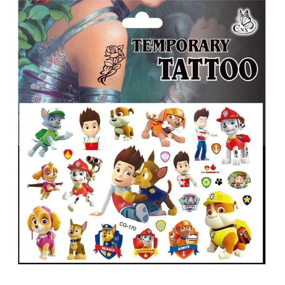 Paw patrol tatueringar - 17st - Barn tatueringar