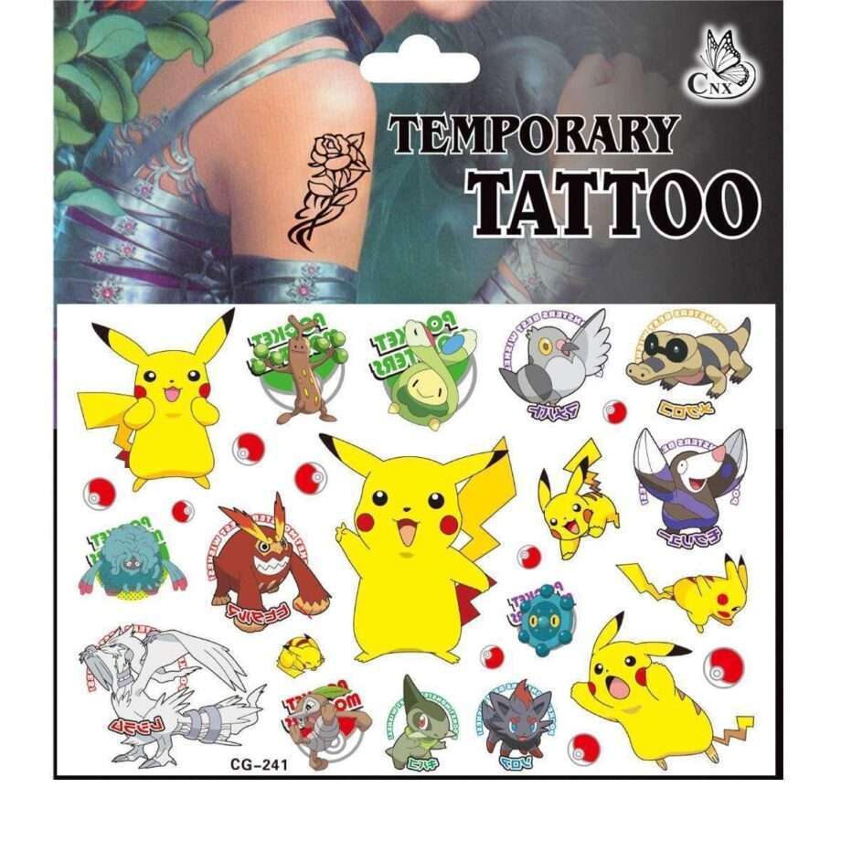 Pokémon tatueringar - 20st - Barn tatueringar - Pikachu