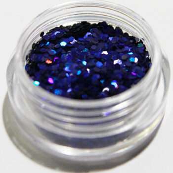 Nagelglitter - Hexagon - Mörk blå - 8ml - Glitter