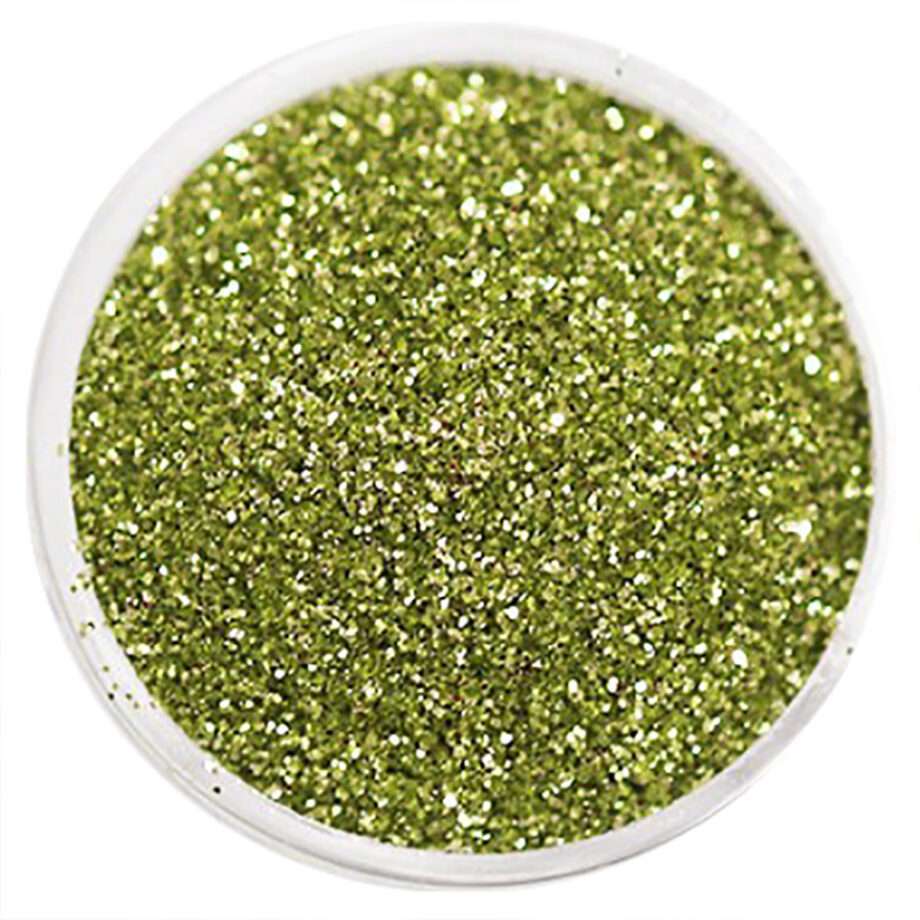 Nagelglitter - Finkornigt - Ljusgrön - 8ml - Glitter