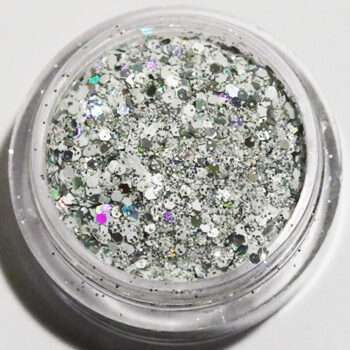 Nagelglitter - Mix - White silver - 8ml - Glitter