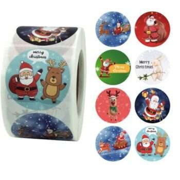 500st julstickers stickers klistermärken - Juldekorationer
