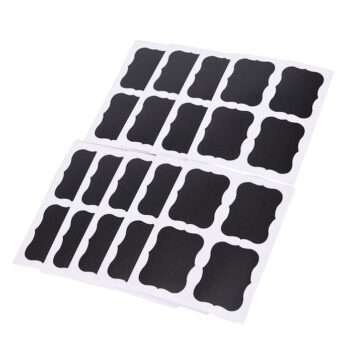36-pack svarta tavlan-etiketter, griffeltavla etiketter