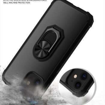 iPhone 12 / 12 Pro Silikon Shockproof Skal - Svart