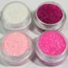 4st finkornigt glitter rosa dröm