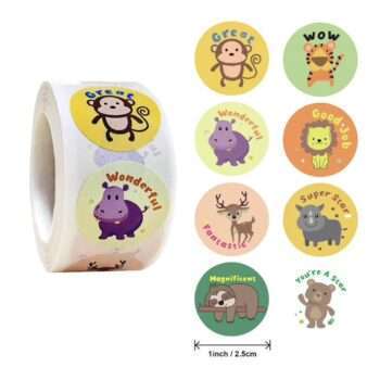 500st stickers klistermärken - Djur motiv - Cartoon