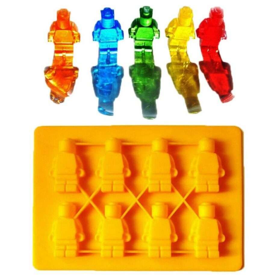 Is/Choklad/Geléform - LEGO - Gubbar Klossar Byggklossar Robot