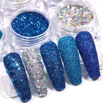 6st nagelglitter glitter , Nageldekorationer