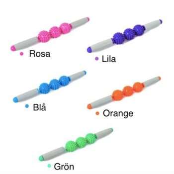 Gym 3 Point Spiky Ball Muscle Massage Roller Yoga Stick Body