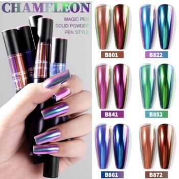 Chameleon powder pen, Holo Peacock - Chrome pigment