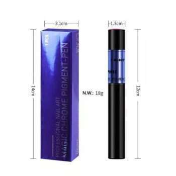 Mirror powder pen - Chrome pigment - 18 olika färger -