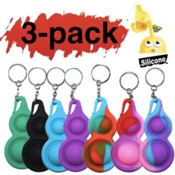 3-pack Simple dimple, MINI Pop it Fidget Finger Toy / Leksak- CE