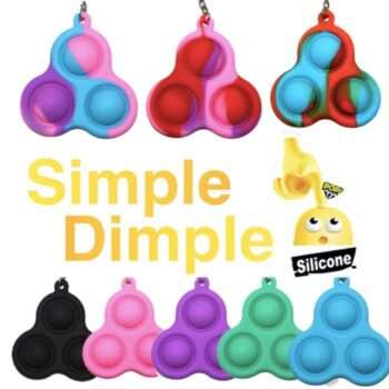Simple dimple, MINI Pop it Fidget Finger Toy - Nyckelring