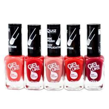 5st nagellack, nail polish - Pastell - Red
