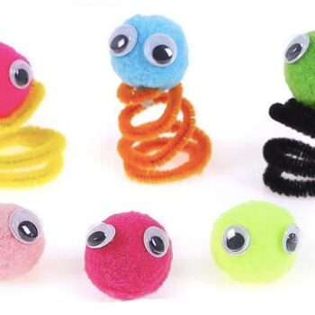 Pyssel kit - Piprensare, rörliga ögon, bollar