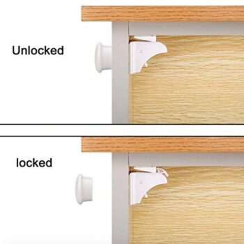 4st Barnlås magnetisk - Magnetic drawer lock