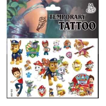 Paw patrol tatueringar - 4 ark - Barn tatueringar