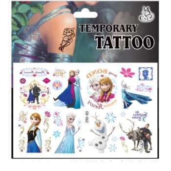 Frozen tatueringar - 4 ark - Barn tatueringar