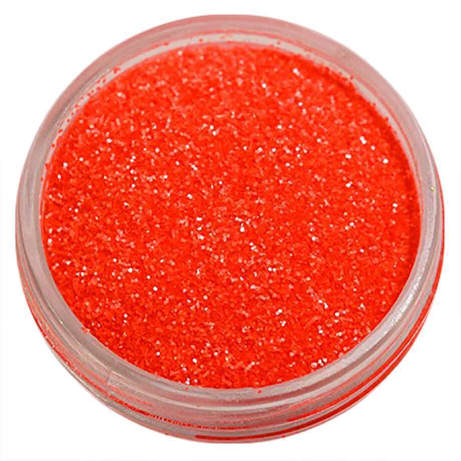 Nagelglitter - Finkornigt - Neon orange (matt) - 8ml - Glitter