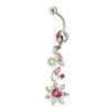 Navelpiercing sommar blommor
